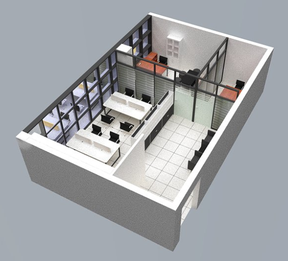 辦公室家具花費4萬塊的擺放效果圖, 辦公室家具花費4萬塊的擺放效果圖,